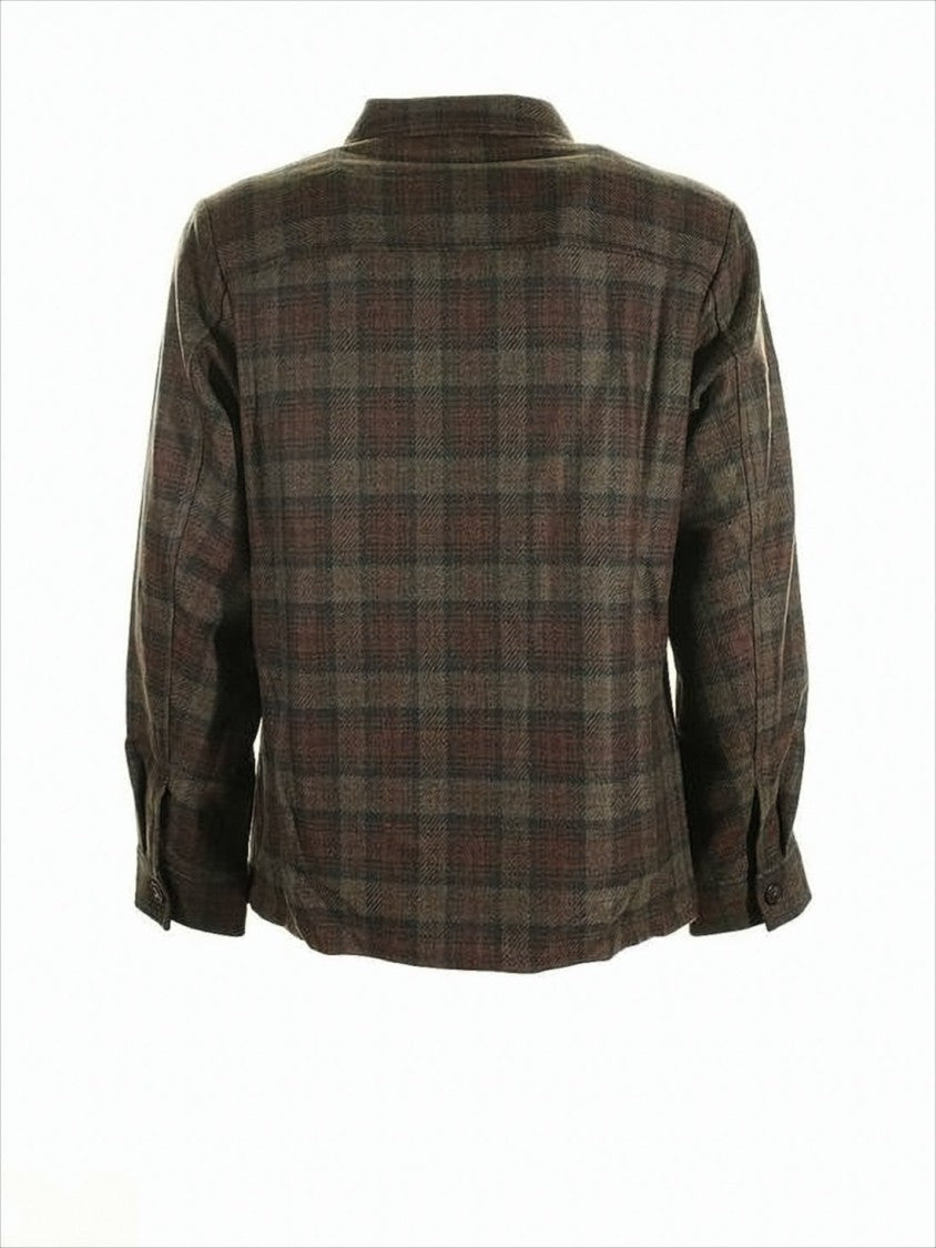 A.P.C. Wool-Blend Plaid Jacket With Structured Collar