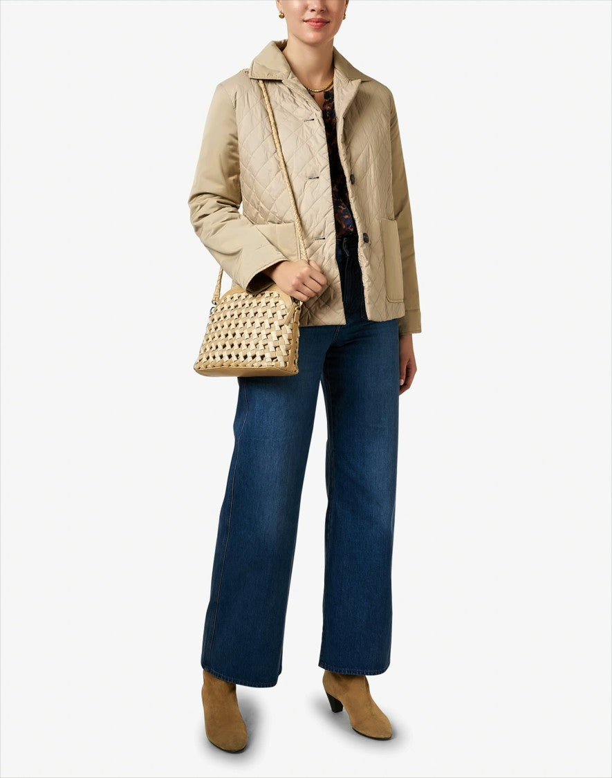 Max Mara Quilted Short Jacket With Classic Collar