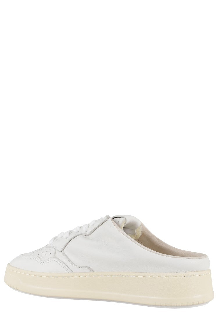 Autry Alexa Heavy Grain Perforated Soft Leather Slip-On Sneakers