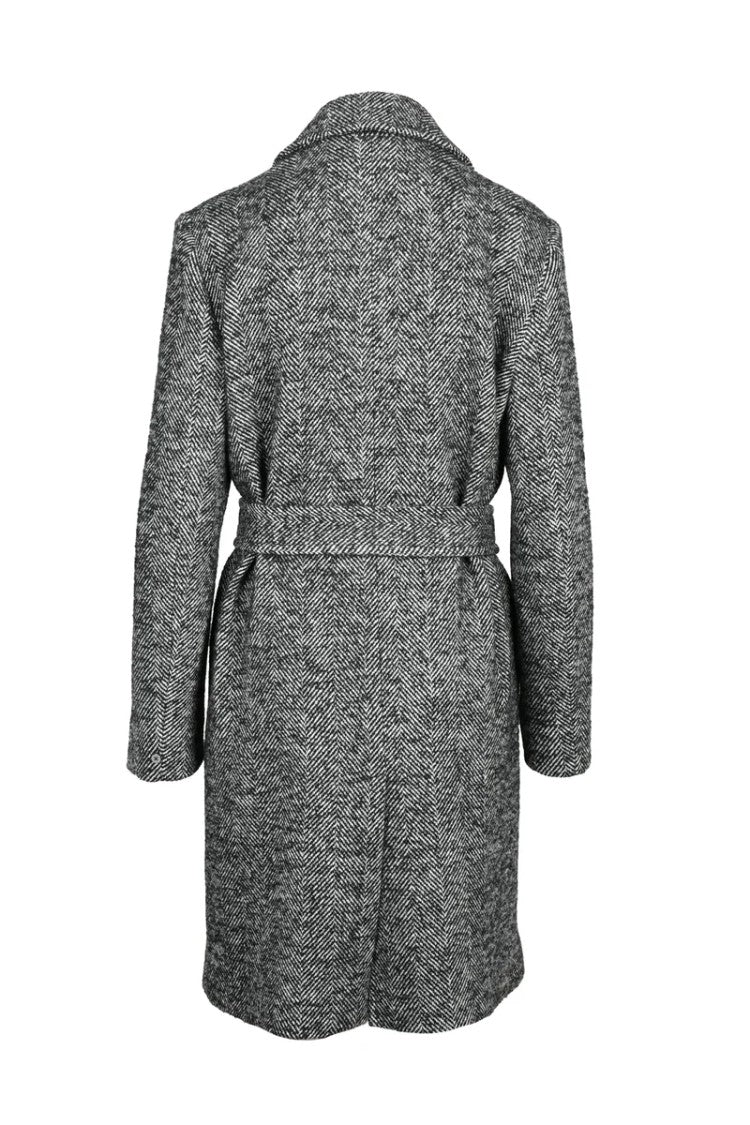 Pennyblack Herringbone Coat - Black