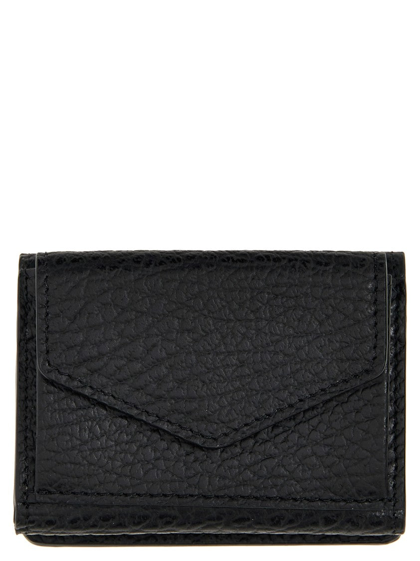 Maison Margiela Compact Black Leather Wallet