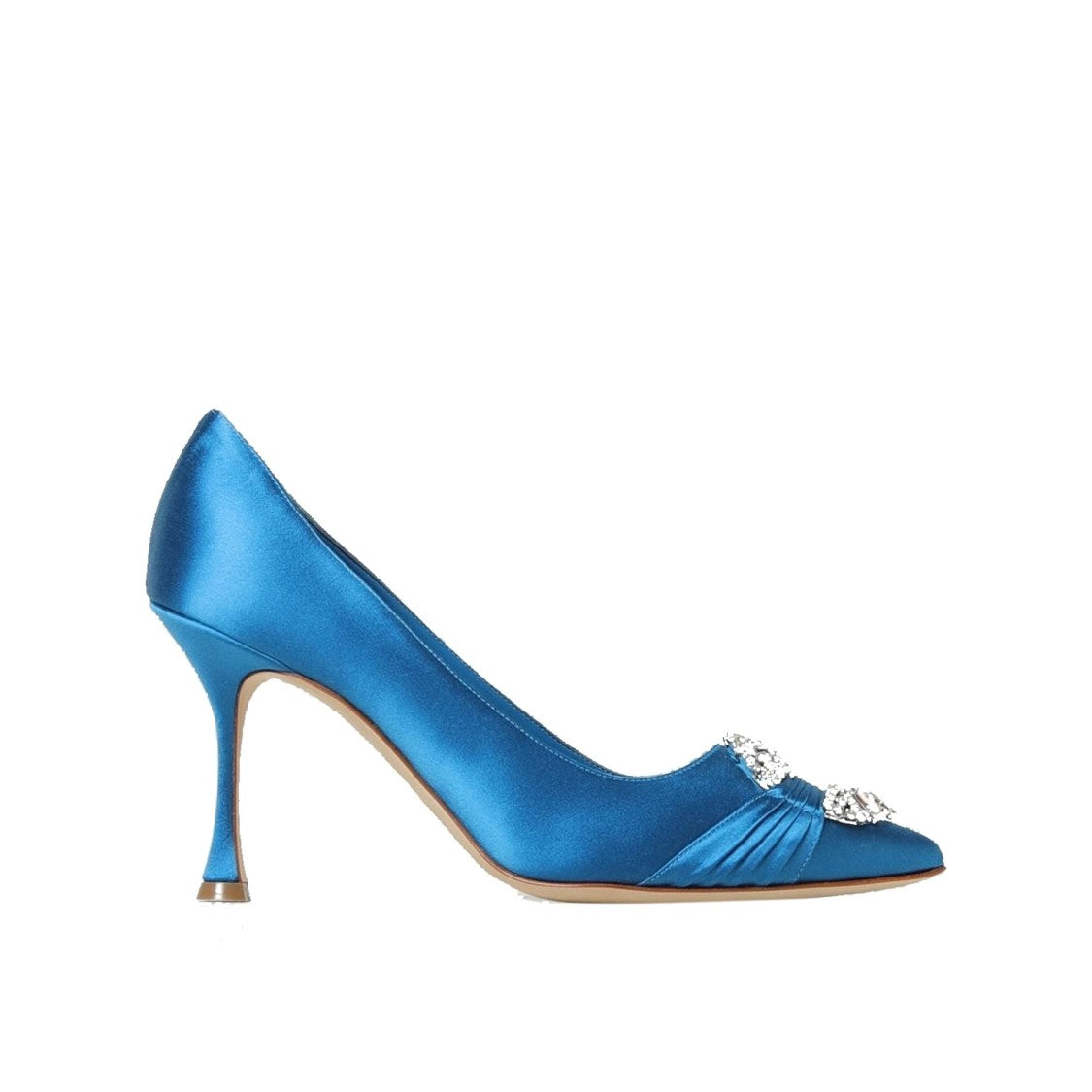 Manolo Blahnik Maida Satin Pumps
