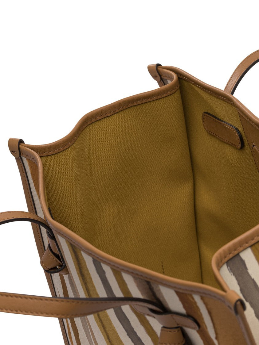 Gianni Chiarini Marcella Shoulder Bag With Vertical Stripes