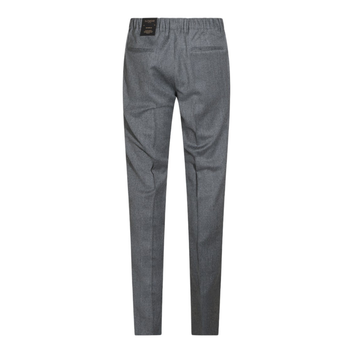 Incotex Textured Fabric Elastic Waistband Slim-Fit Pants