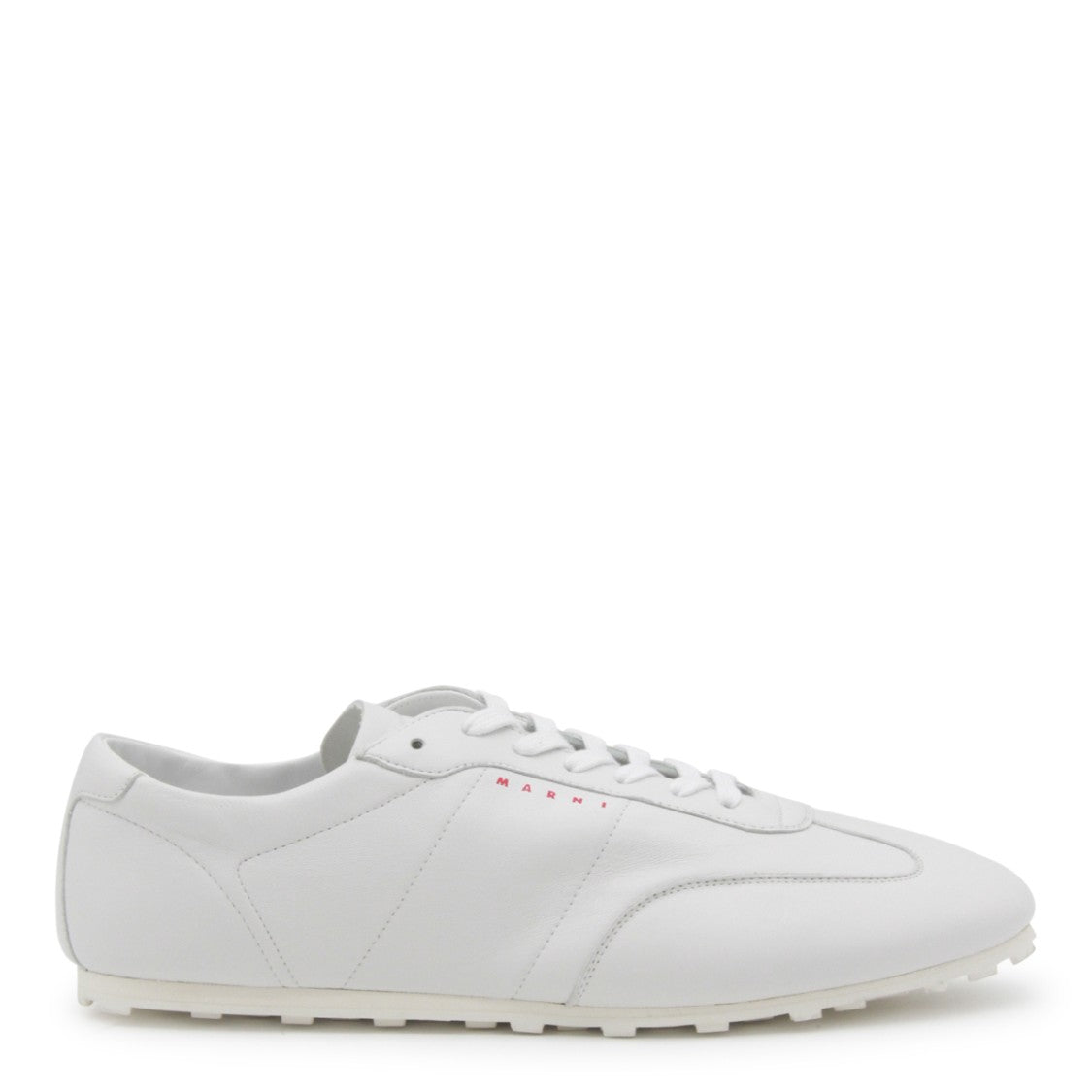 Marni White Leather Softy Soccer Sneakers