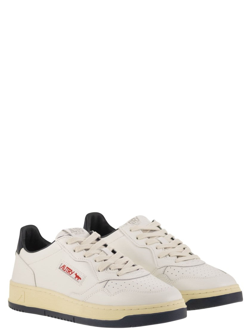 Autry X Maison Kitsuné Medalist Low-Top Sneakers