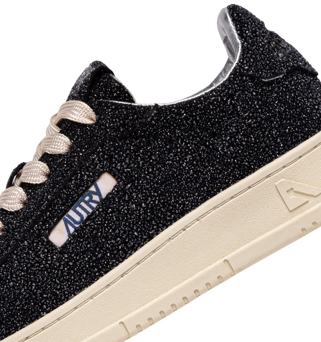 Autry Dallas Low Sue Stars Black Sneakers Sneakers