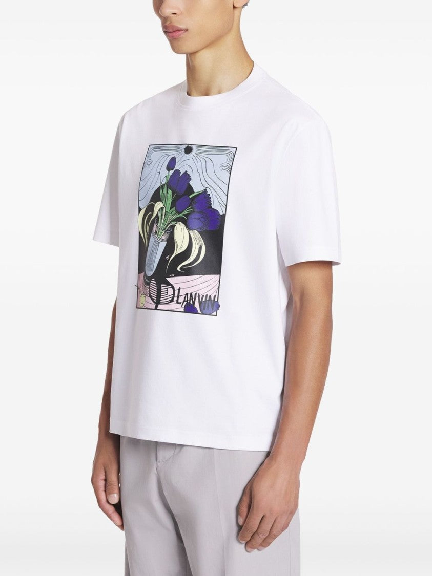 Lanvin Crew Neck Graphic T-Shirt