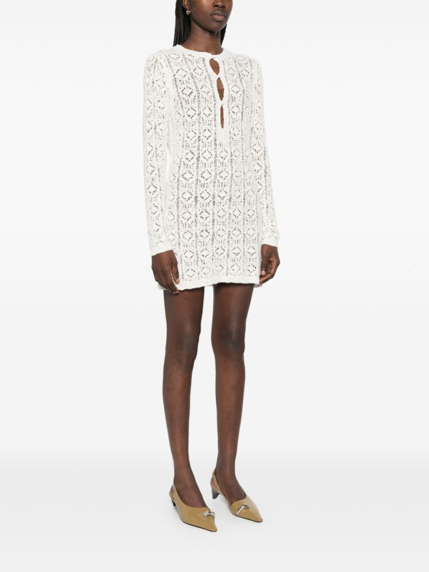 Loulou Studio Ecru Evan Lace Dress