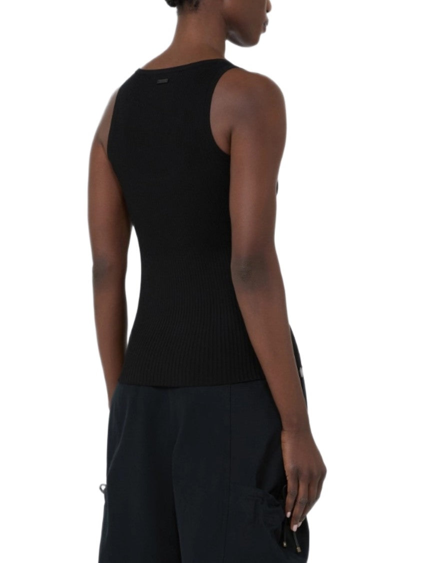 Max Mara Ribbed Tank Top Wide Straps