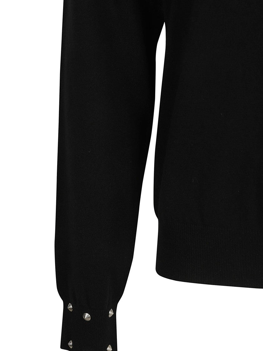 Versace Classic Black Sweater With Refined Silhouette