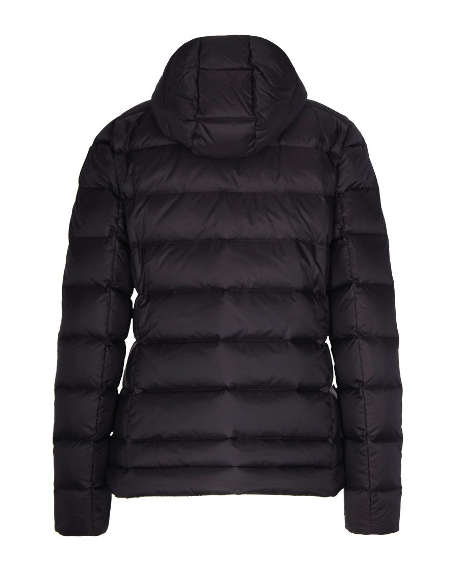 Blauer Black Charme Quilted Glossy Nylon Down Jacket