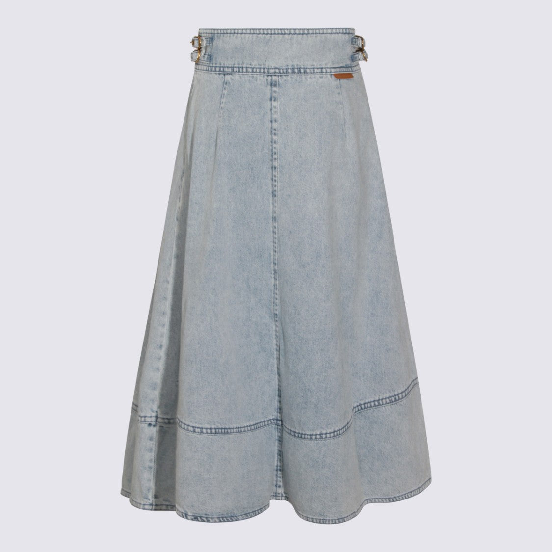 Zimmermann Light Blue Cotton Skirt
