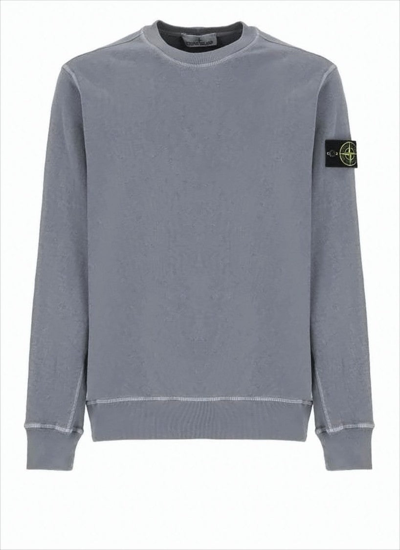 Stone Island Relaxed Fit Long Sleeve Sweatshirt With Compass Patch