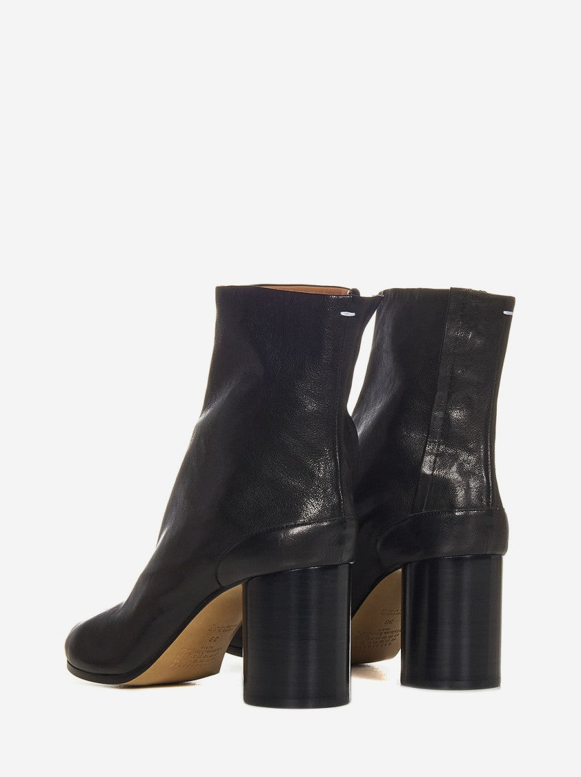 Maison Margiela Black Vintage Leather Ankle Boots