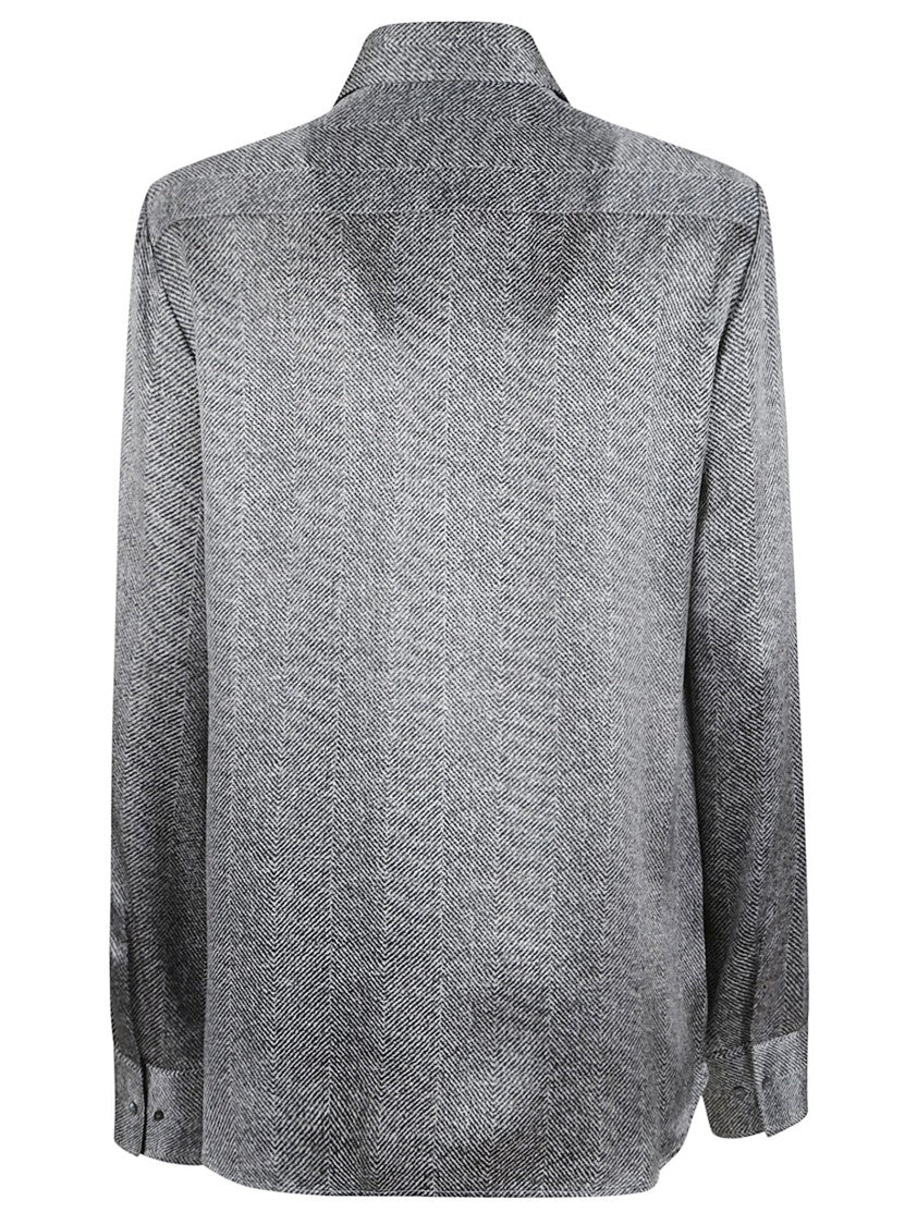 Ermanno Scervino Pure Silk Shirt With Classic Collar