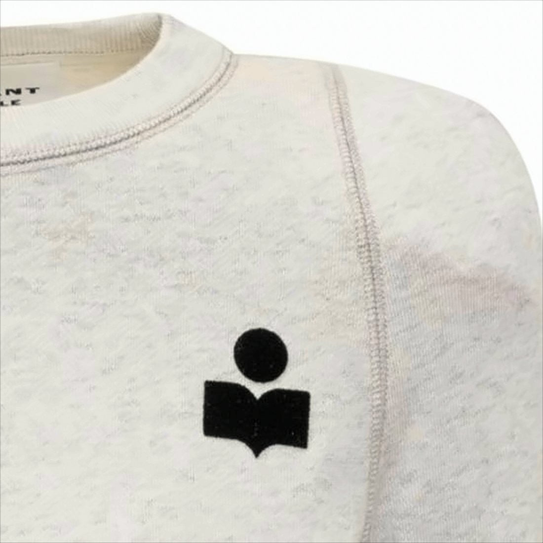 Isabel Marant Long-Sleeve Top With Ribbed Cuffs And Minimalist Emblem