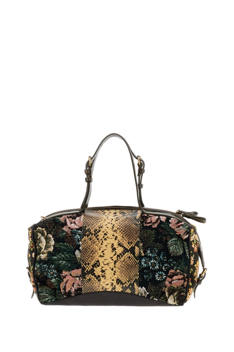 Dries Van Noten Multicolor East West Tapestry Jacquard Handbag