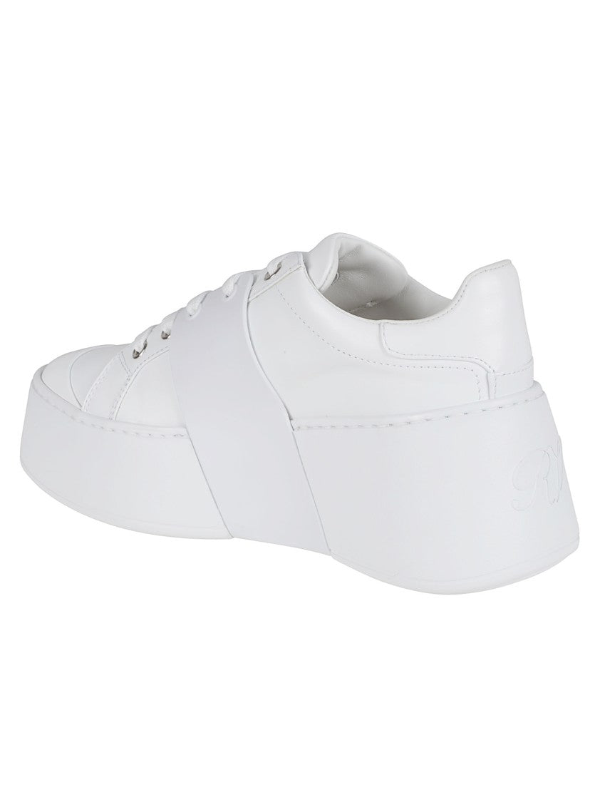 Roger Vivier Chunky Sole Sneakers With Oversized Metallic Buckle
