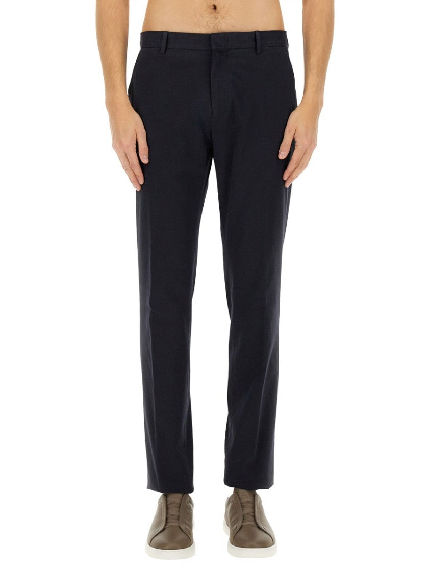 Zegna Tailored Black Straight Leg Pants