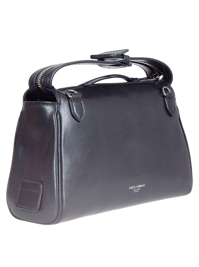 Dolce & Gabbana Shoulder Bag In Smooth Calf Leather With Removable Strap