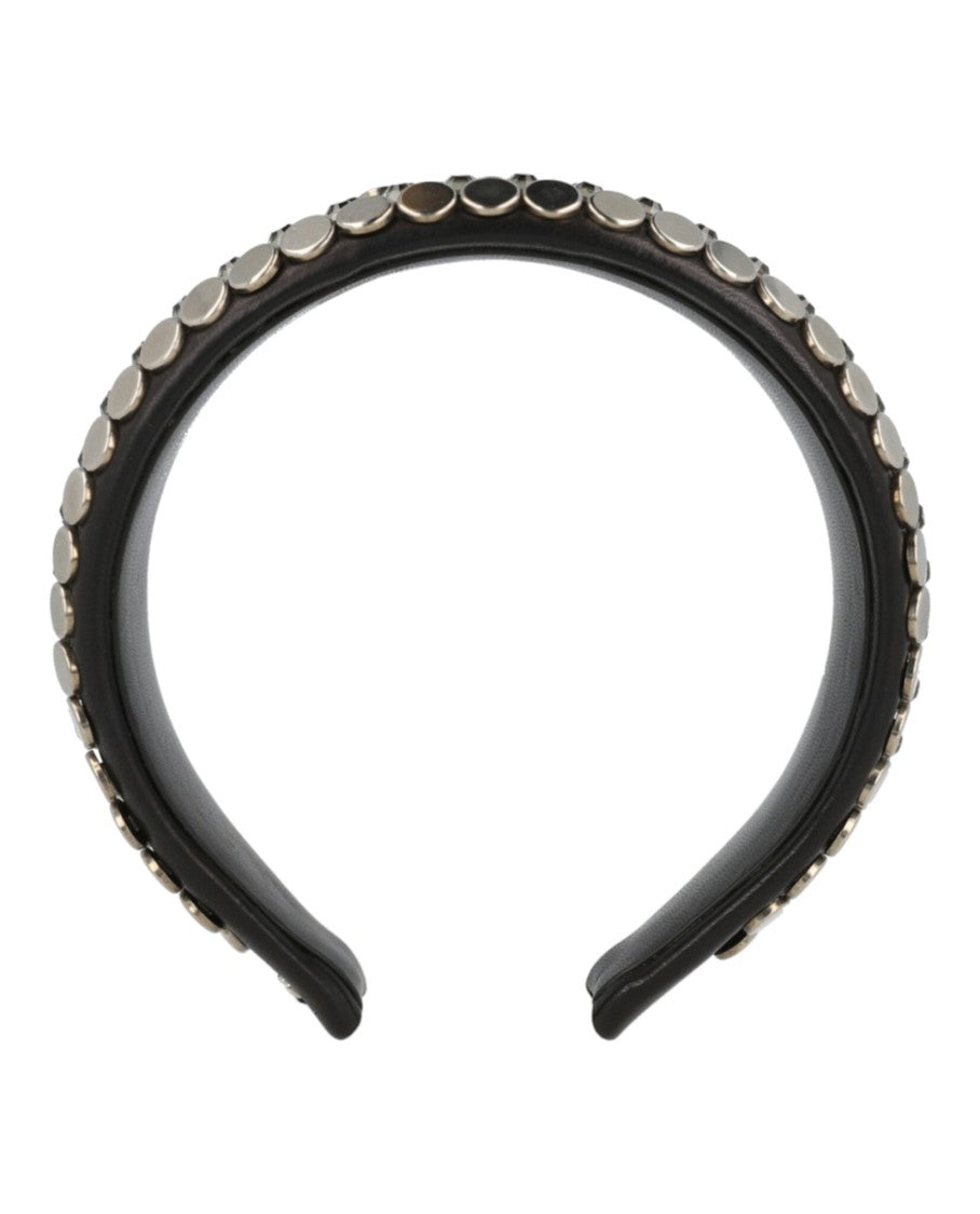 Gucci Beaded Leather Headband
