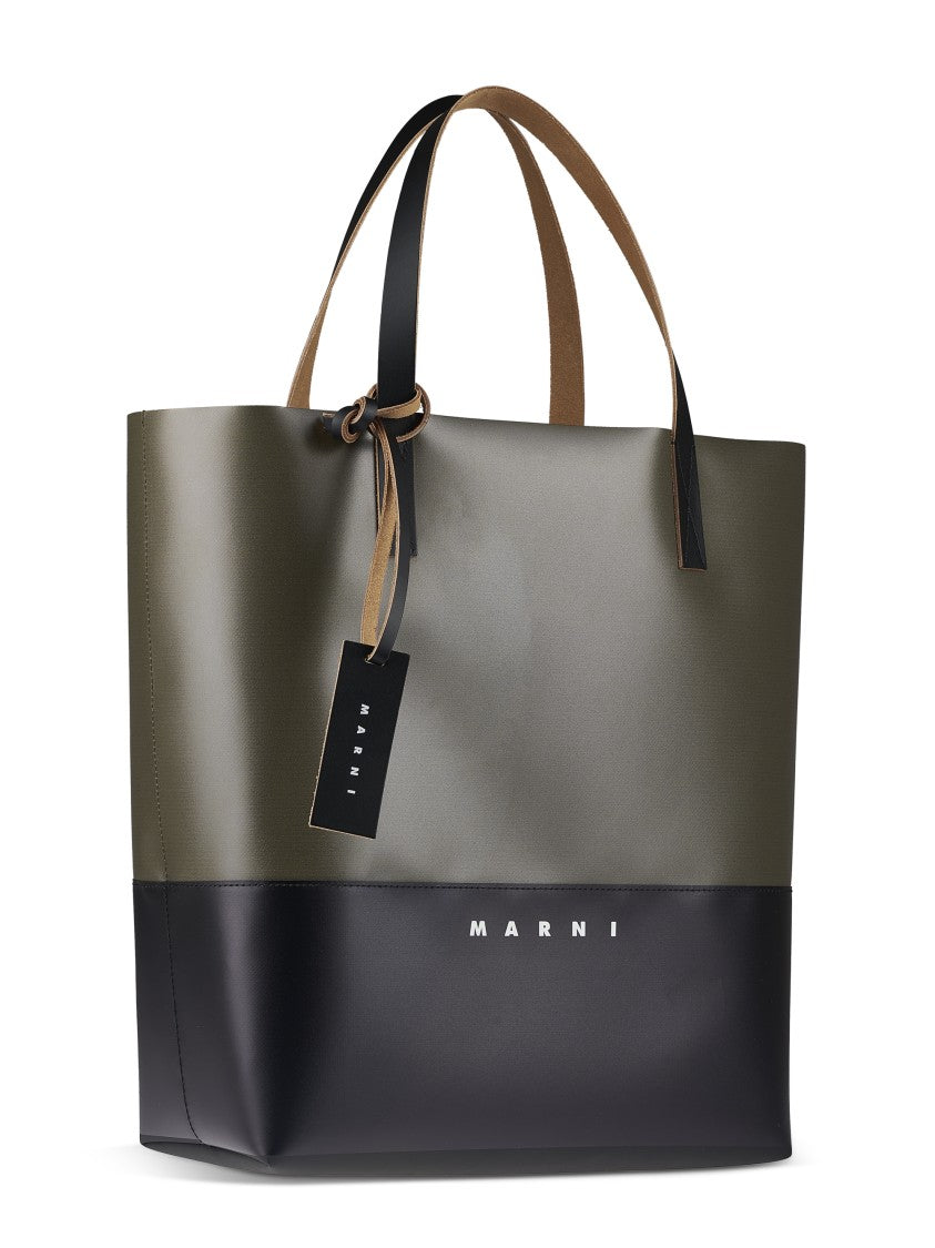 Marni Two-Tone Tote Bag With Structured Silhouette