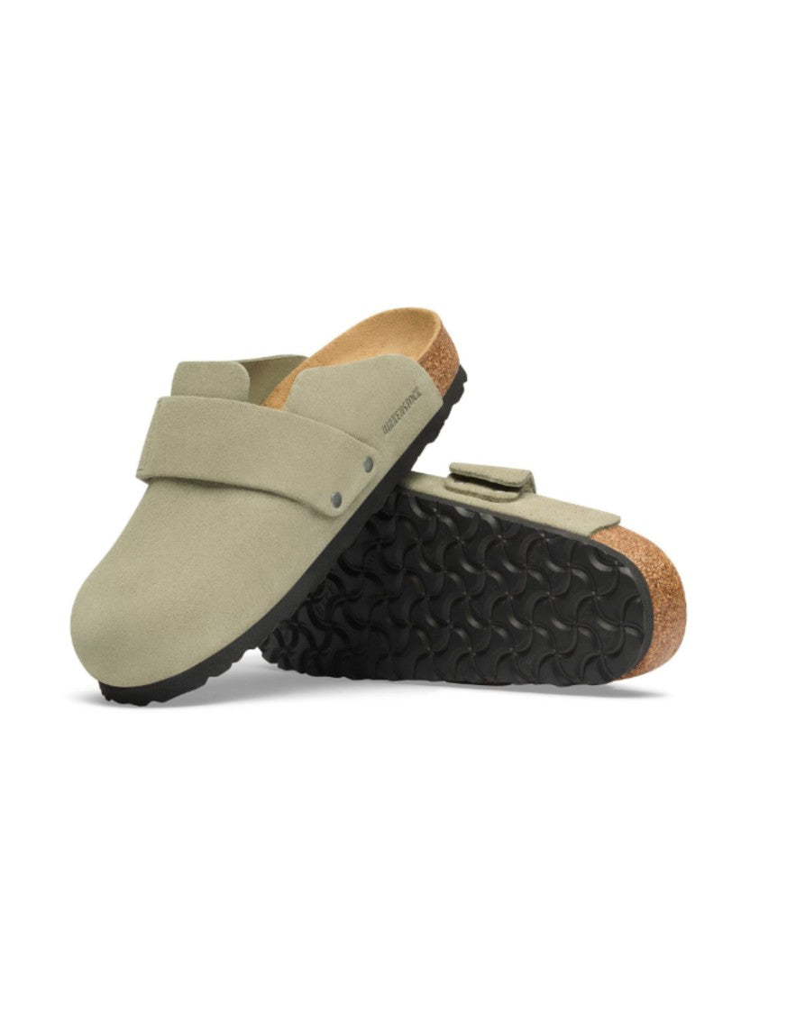 Birkenstock Arizona Big Buckle Sandals In Baby Blue Leather