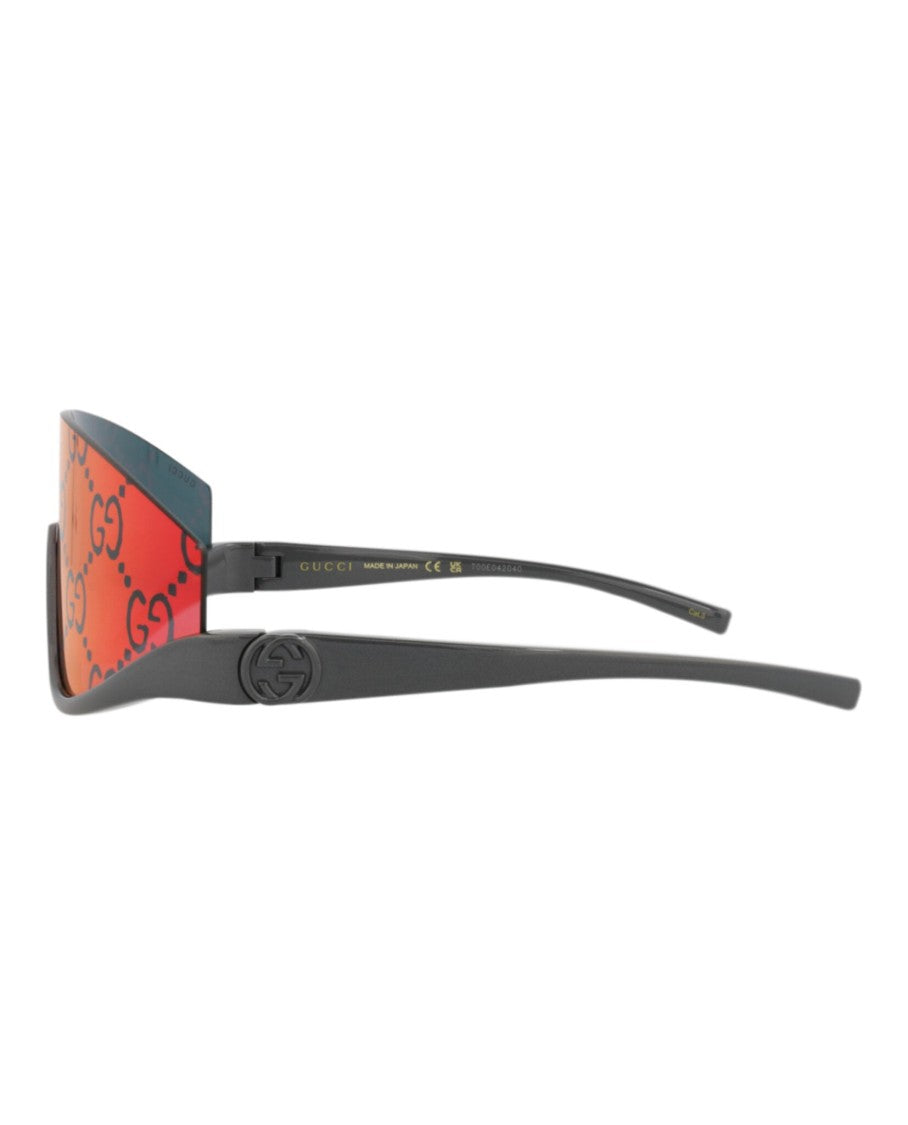 Gucci Shield-Frame Injection Sunglasses