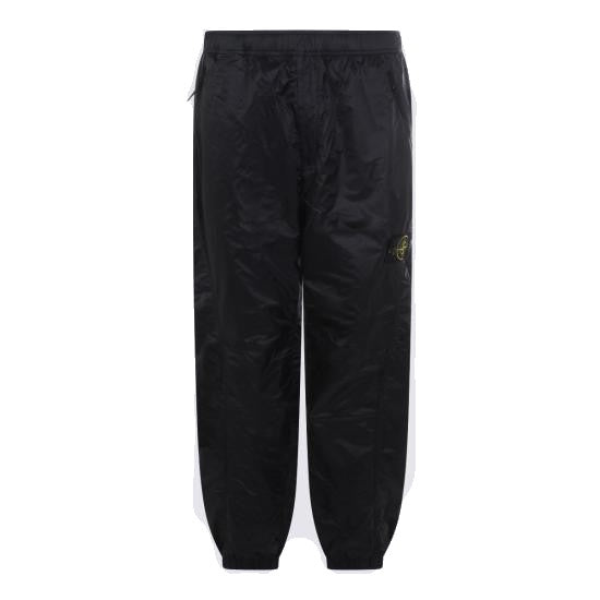 Stone Island Lightweight Black Nylon Casual Jogger Pants