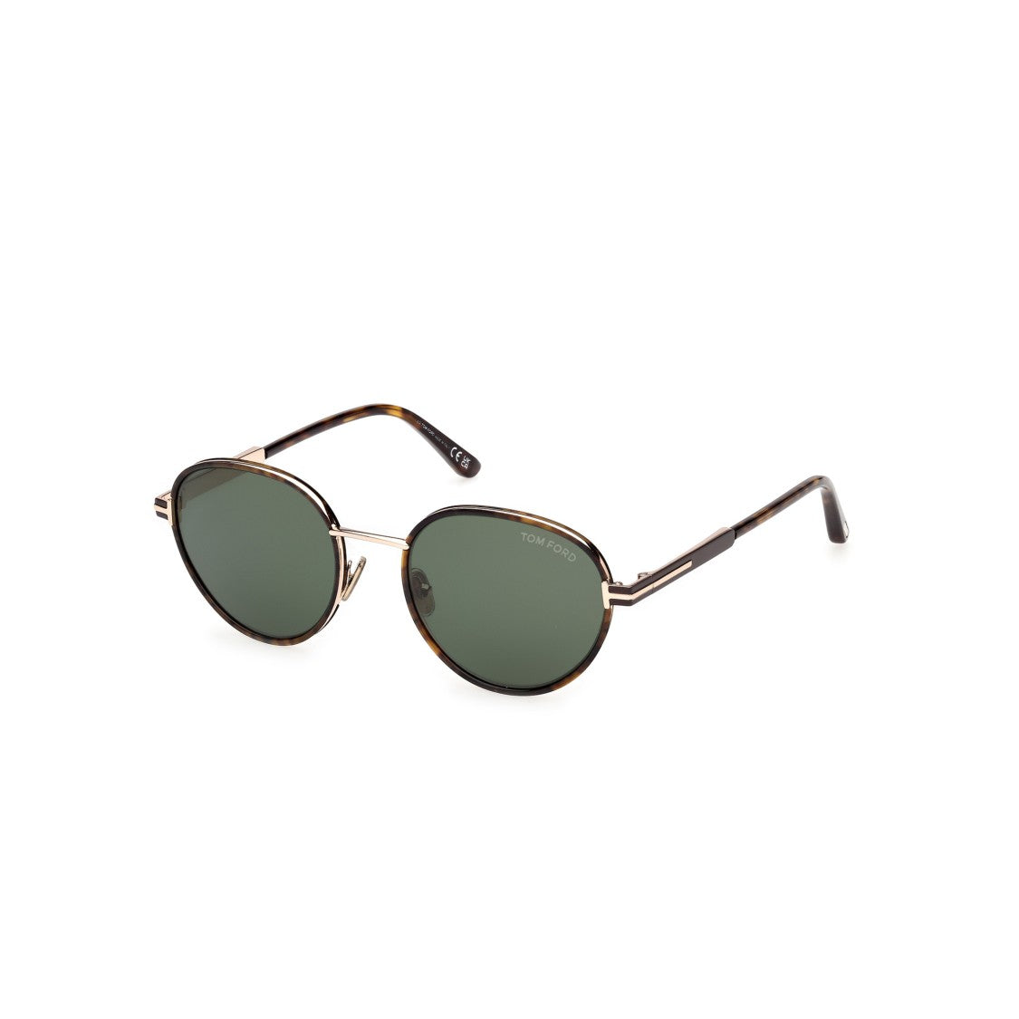 Tom Ford Ft1339 Round Green Lens Sunglasses