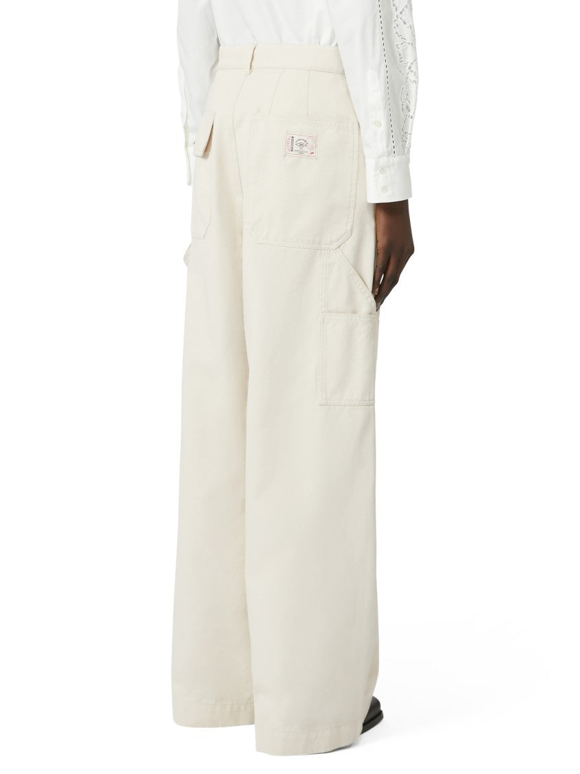 Max Mara Wide-Leg Trousers With Utility Pockets And Versatile Belt Loops