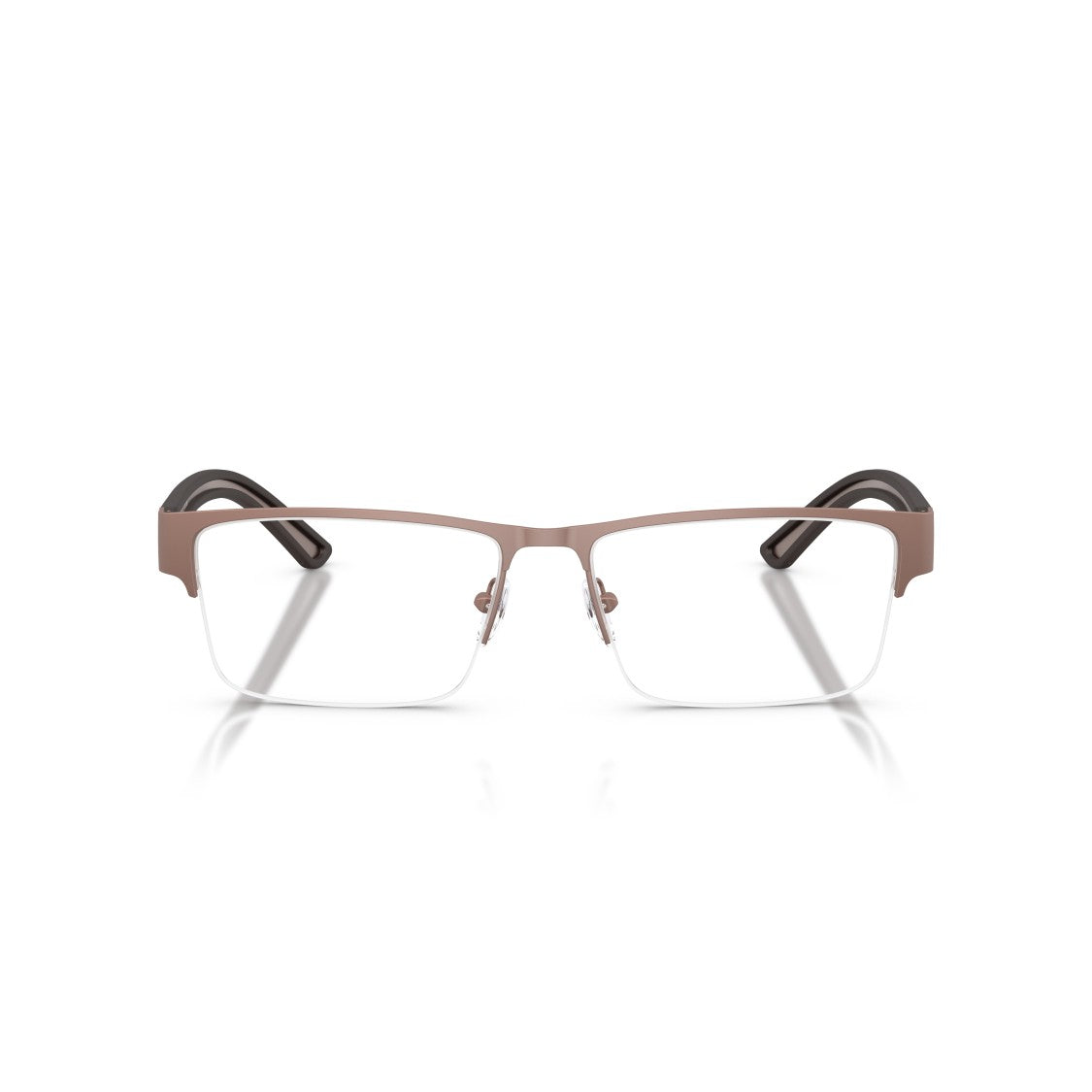 Emporio Armani 0Ea1182 Semi-Rimless Metal Frame Eyeglasses With Matte Finish