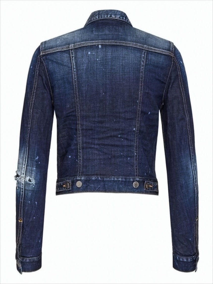Dsquared2 Cropped Denim Jacket