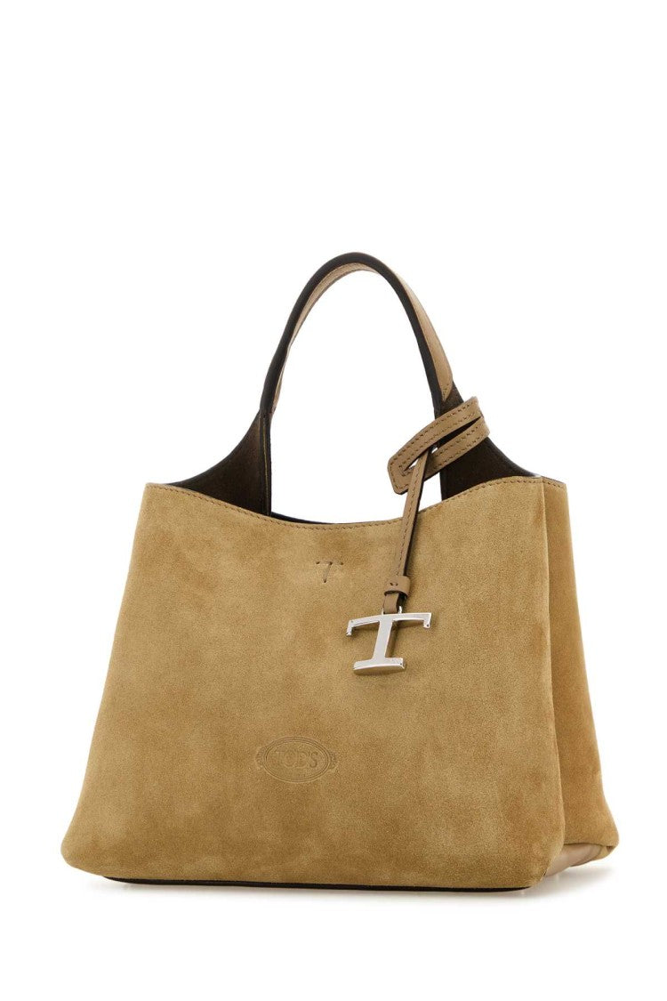 Tod's Cappuccino Suede Handbag