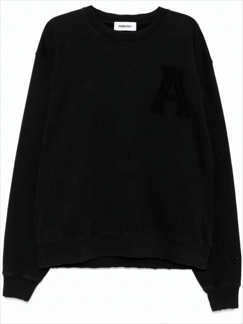 Ambush Long-Sleeve Cotton Sweatshirt With Unique Cut-Out Detail