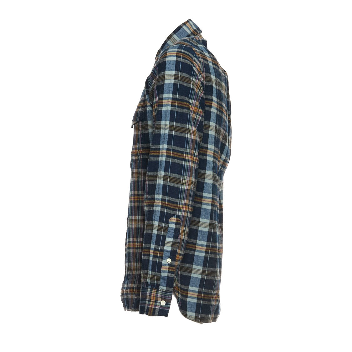 Polo Ralph Lauren Camicia In Madras Indaco Classic-Fit