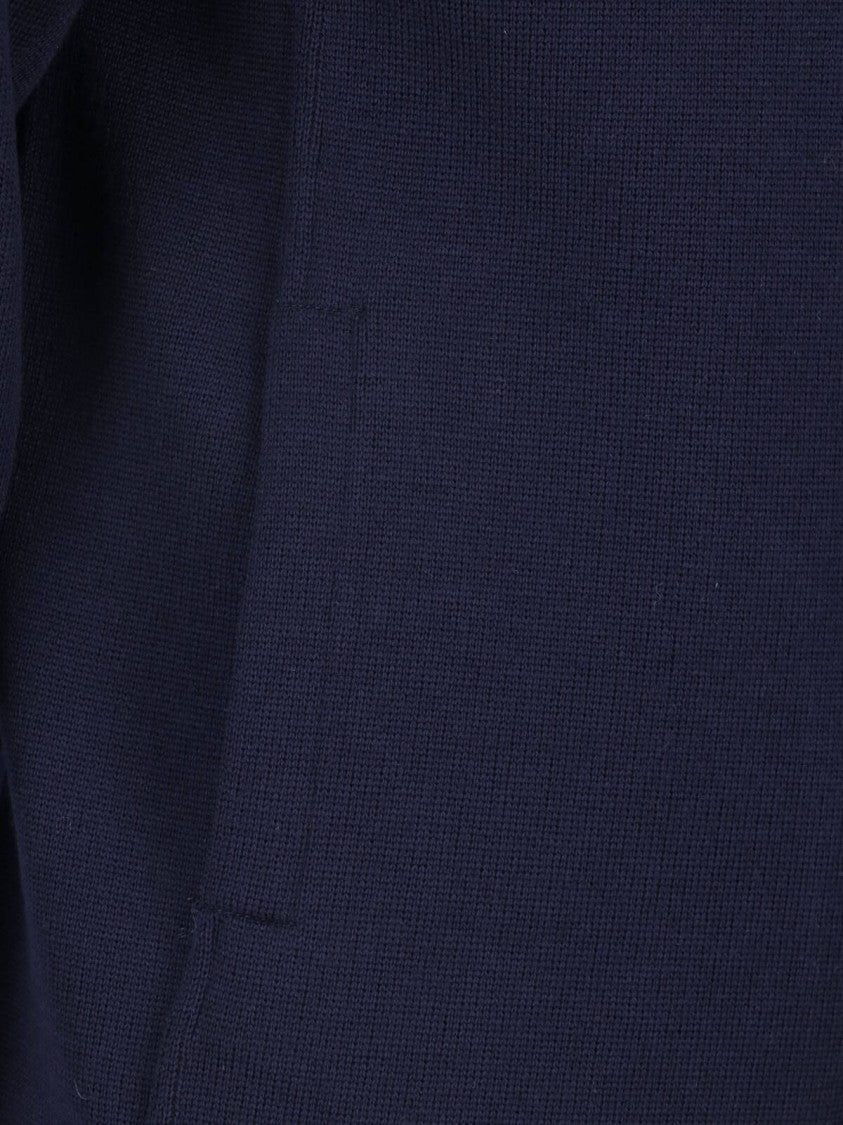 Lardini Blue Virgin Wool Shirt