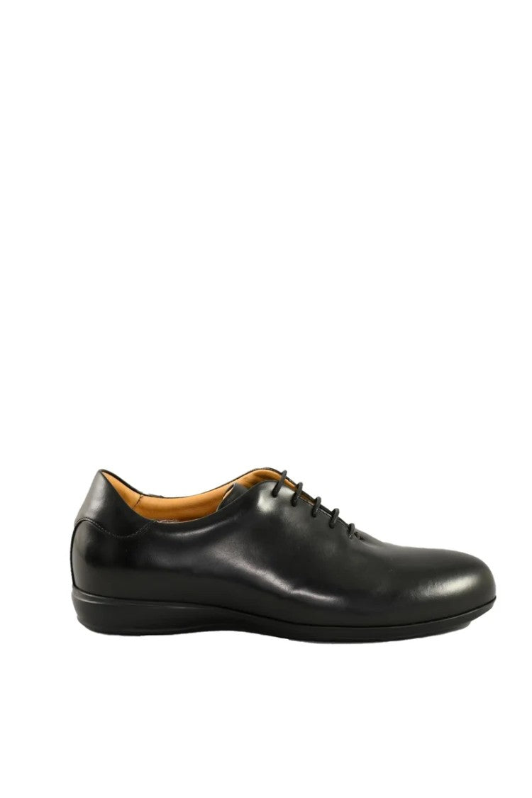 A.Testoni Leather Lace-Up Shoes - Black