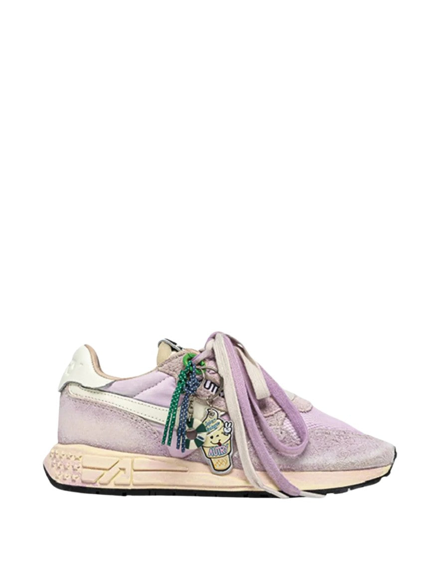 Autry Reelwind Super Vintage Low Women’S White/Lilac Sneakers