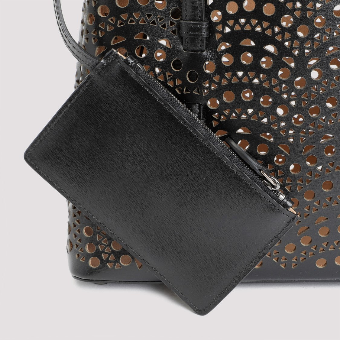 Alaïa Black Calf Leather Mina 25 Bag