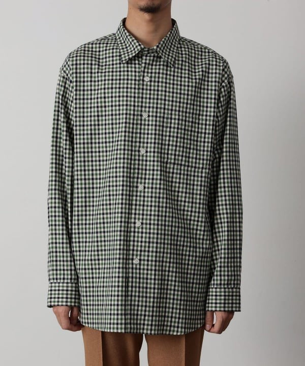 Beams Traditional Check Pattern Shirt With Modern Silhouette
