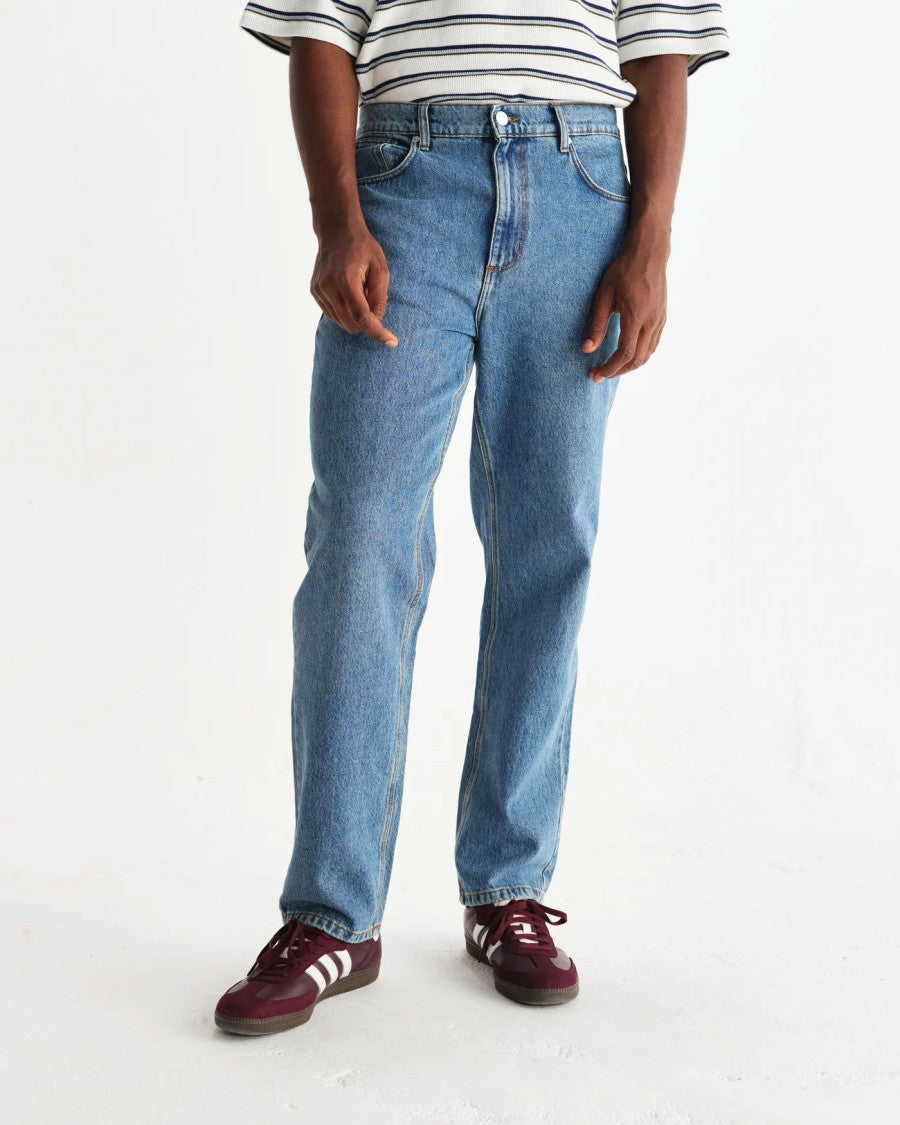 Wax London Russel Straight Fit Jeans In Vintage Denim