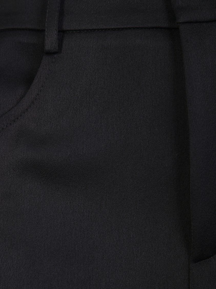 Blanca Vita Black Straight-Leg Trousers