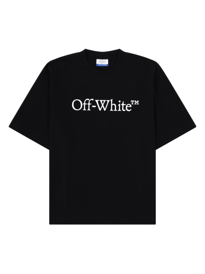 Off-White White Crew Neck Logo T-Shirt