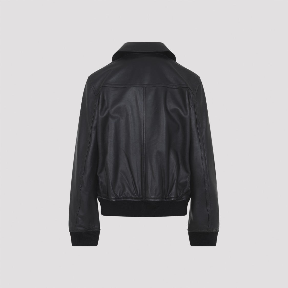 Yves Salomon Lambskin Jacket With Classic Collar