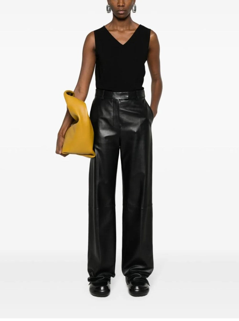 Fabiana Filippi Black V-Neck Top