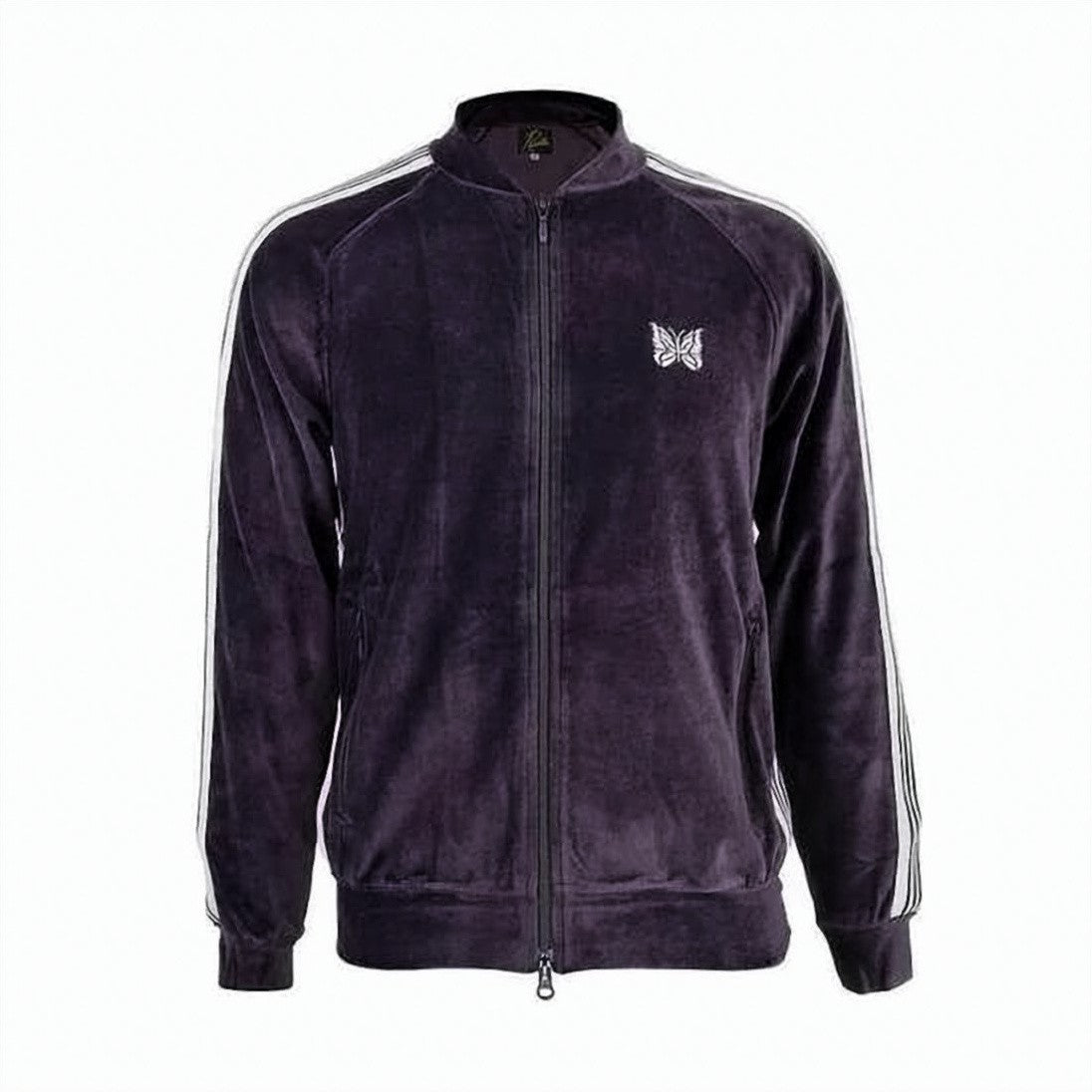 Needles Velvety Track Jacket With Butterfly Emblem