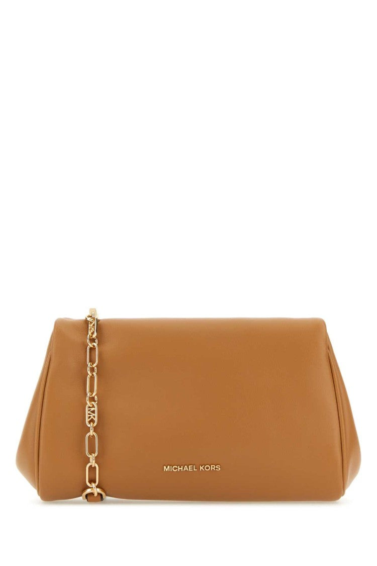 Michael Michael Kors Camel Leather Belle Crossbody Bag