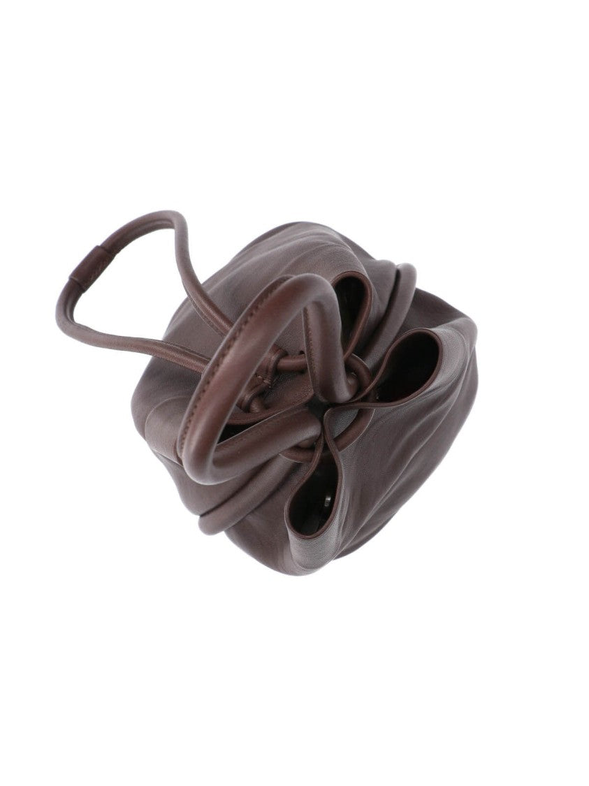Uma Wang Brown Small Sac Lambskin Bucket Bag